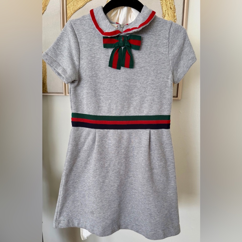 Gucci Girls Gray Dress Size 8 Authentic